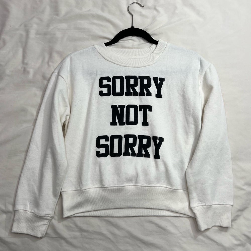 Steve Madden White Graphic Women's Sweater
